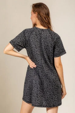 Animal Print Tshirt Dress -Gustwillers Clothing Shop Animal Print Tshirt Dress HTRCHARC 3 22950.1711494375