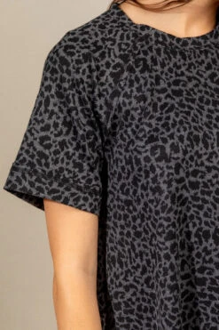 Animal Print Tshirt Dress -Gustwillers Clothing Shop Animal Print Tshirt Dress HTRCHARC 4 18877.1711494376