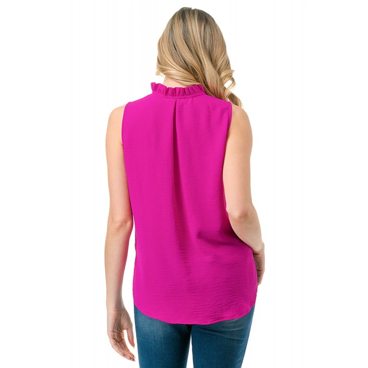 Ariella Ruffle Detail Tank Ariella Ruffle Detail Tank -Gustwillers Clothing Shop Ariella Ruffle Detail Tank HOTPINK 3 52389.1711631548