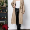 Belted Long Trench Coat