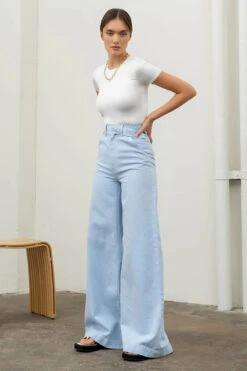 Blu Pepper Round Neck Bodysuit -Gustwillers Clothing Shop Blu Pepper Round Neck Bodysuit WHITE 2 28382.1718812418