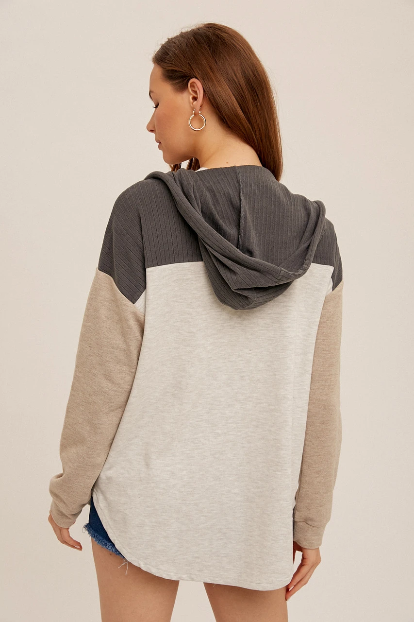 Brushed Jersey Hooded Shacket Brushed Jersey Hooded Shacket -Gustwillers Clothing Shop Brushed Jersey Hooded Shacket HTRGREY 3 78109.1710523509