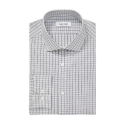 Calvin Klein Steel Slim Fit Dress Shirt - 33K555 3 Calvin Klein Steel Slim Fit Dress Shirt - 33K555 -Gustwillers Clothing Shop Calvin Klein Steel Slim Fit Dress Shirt 33K555 GRAY 1 52120.1710880810