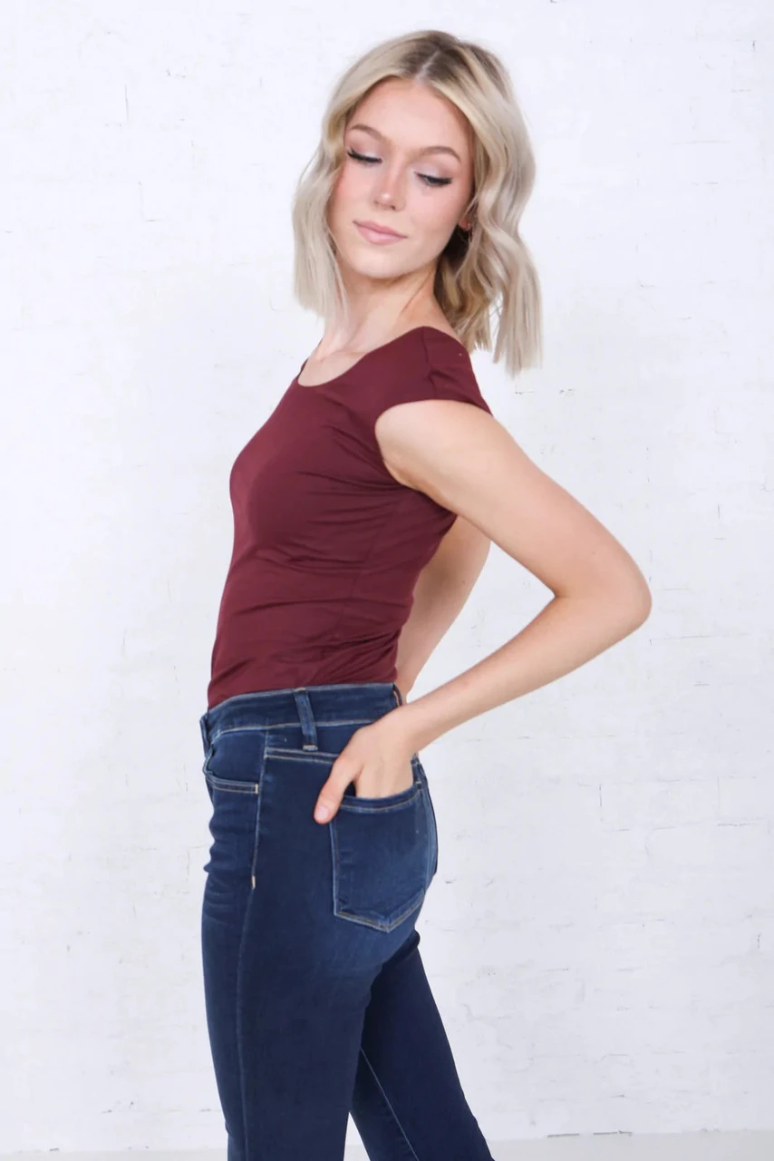 Cap Sleeve Layering Tee Cap Sleeve Layering Tee -Gustwillers Clothing Shop Cap Sleeve Layering Tee TAWNYPOR 2 12143.1711723229