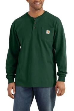 Carhartt Long Sleeve Henley 4 Carhartt Long Sleeve Henley -Gustwillers Clothing Shop Carhartt Long Sleeve Henley HUNTERGR 1 77152.1715609782