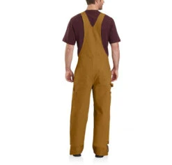 Carhartt Quilt-Lined Washed Duck Bib Overalls -Gustwillers Clothing Shop Carhartt Quilt Lined Washed Duck Bib Overalls BRN 3 19600.1710791495