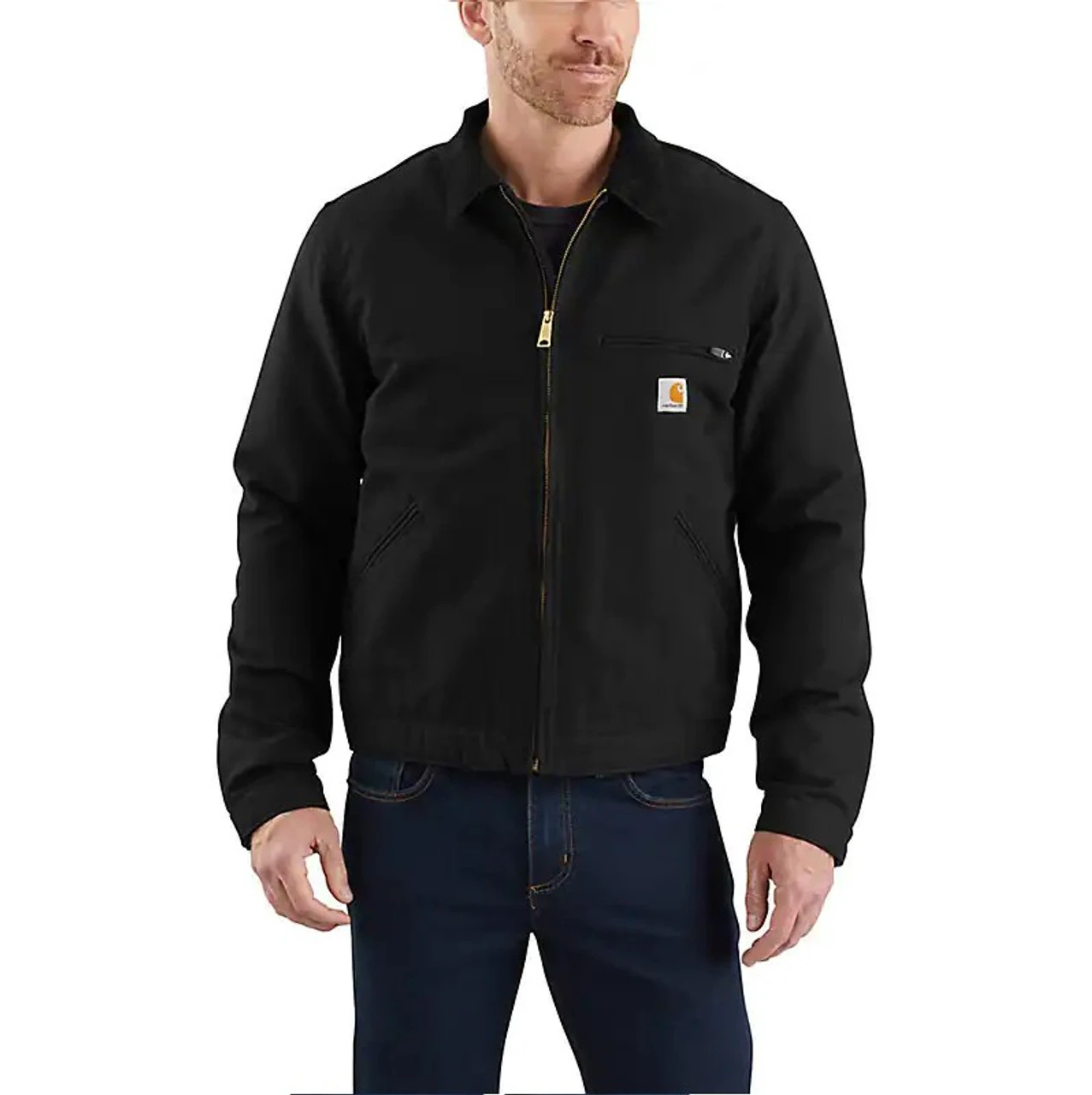 Carhartt Relaxed Fit Duck Blanket Lined Detroit Jacket Carhartt Relaxed Fit Duck Blanket Lined Detroit Jacket -Gustwillers Clothing Shop Carhartt Relaxed Fit Duck Blanket Lined Detroit Jacket BLACK 1 74557.1710791217