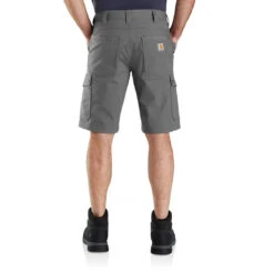 Carhartt Rugged Flex® Relaxed Fit Ripstop Cargo Work Short -Gustwillers Clothing Shop Carhartt Rugged Flex Relaxed Fit Ripstop Cargo Work Short STEEL 2 85601.1710791011