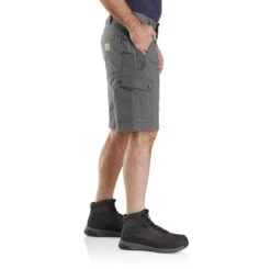Carhartt Rugged Flex® Relaxed Fit Ripstop Cargo Work Short -Gustwillers Clothing Shop Carhartt Rugged Flex Relaxed Fit Ripstop Cargo Work Short STEEL 3 32191.1710791012