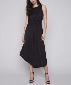 Charlie B Elastic Smocked Waist Dress