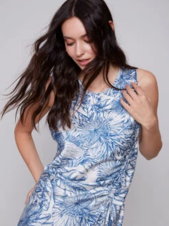 Charlie B Printed Satin Dress -Gustwillers Clothing Shop Charlie B Printed Satin Dress JUNGLE 4 60241.1710521541