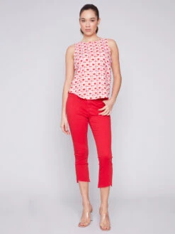 Charlie B Stretch Cropped Pant -Gustwillers Clothing Shop Charlie B Stretch Cropped Pant CHERRY 4 79926.1710523900