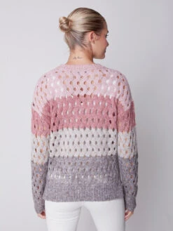Charlie B Wavy Net Stitch Sweater -Gustwillers Clothing Shop Charlie B Wavy Net Stitch Sweater PORT 3 34007.1710517888