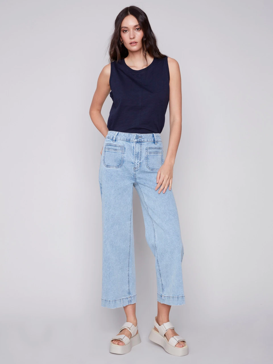 Charlie B Wide Leg Jeans Charlie B Wide Leg Jeans -Gustwillers Clothing Shop Charlie B Wide Leg Jeans BLUEJEAN 4 30380.1710518444