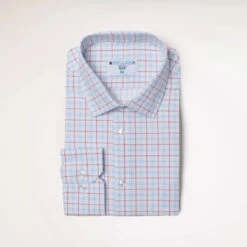&Collar Range Windowpane Dress Shirt