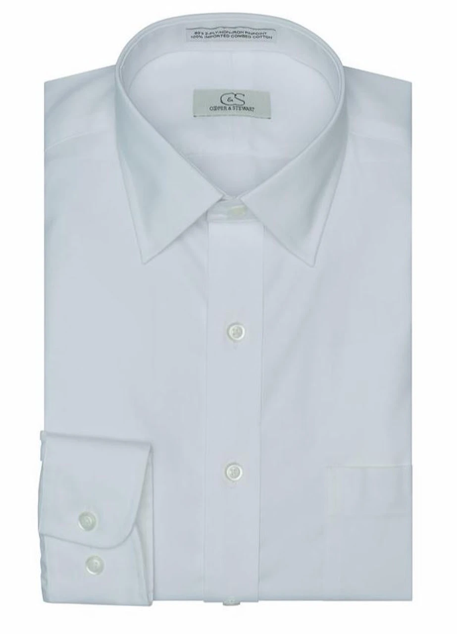 Cooper & Stewart Tall Fit Spread Collar Cooper & Stewart Tall Fit Spread Collar -Gustwillers Clothing Shop Cooper Stewart Tall Fit Spread Collar S 1 20379.1710778768