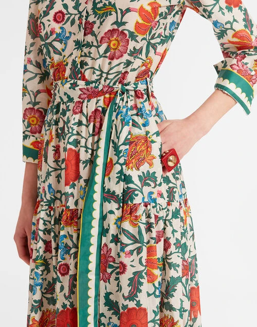 Bellini Dress Dragonflower Mini Multicolor in Voile Cotton Bellini Dress Dragonflower Mini Multicolor In Voile Cotton -Gustwillers Clothing Shop DRE0016COT003DRE02 MU01 4