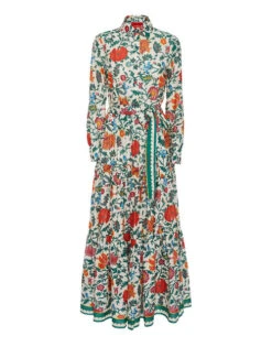 Bellini Dress Dragonflower Mini Multicolor In Voile Cotton 6 Bellini Dress Dragonflower Mini Multicolor In Voile Cotton -Gustwillers Clothing Shop DRE0016COT003DRE02 MU01 7