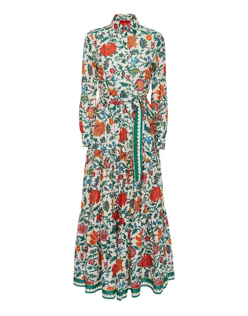 Bellini Dress Dragonflower Mini Multicolor in Voile Cotton Bellini Dress Dragonflower Mini Multicolor In Voile Cotton -Gustwillers Clothing Shop DRE0016COT003DRE02 MU01 7