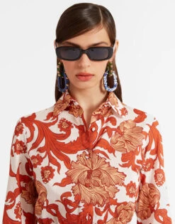 Bellini Dress Reef White In Voile Cotton -Gustwillers Clothing Shop DRE0016COT003REE01 WH01 3