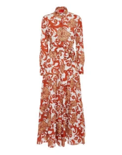 Bellini Dress Reef White In Voile Cotton -Gustwillers Clothing Shop DRE0016COT003REE01 WH01 7