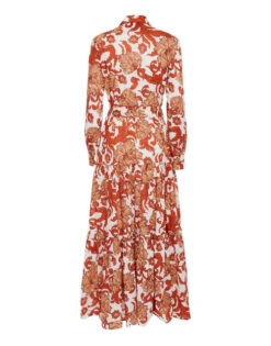 Bellini Dress Reef White In Voile Cotton -Gustwillers Clothing Shop DRE0016COT003REE01 WH01 8