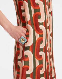 Mini Swing Dress Prometheus Pale Pink In Silk Twill -Gustwillers Clothing Shop DRE0159SIL001EUS01 PI02 2