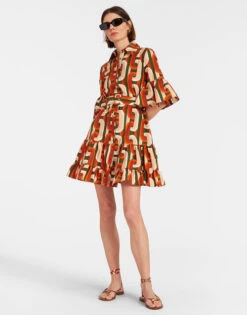 Choux Dress Prometheus Pale Pink In Summer Poplin 2 Choux Dress Prometheus Pale Pink In Summer Poplin -Gustwillers Clothing Shop DRE0193COT039EUS01 PI02 2