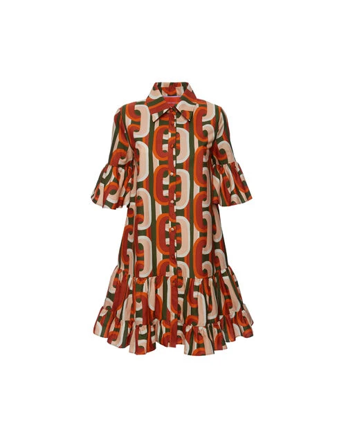 Choux Dress Prometheus Pale Pink in Summer Poplin Choux Dress Prometheus Pale Pink In Summer Poplin -Gustwillers Clothing Shop DRE0193COT039EUS01 PI02 7