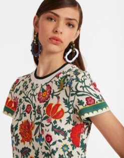 Sporty Swing Dress Dragonflower Mini Multicolor In Cotton Jersey 3 Sporty Swing Dress Dragonflower Mini Multicolor In Cotton Jersey -Gustwillers Clothing Shop DRE0247JER002DRE03 MU01 3