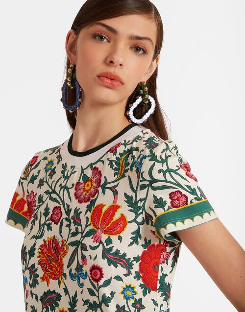 Sporty Swing Dress Dragonflower Mini Multicolor in Cotton Jersey Sporty Swing Dress Dragonflower Mini Multicolor In Cotton Jersey -Gustwillers Clothing Shop DRE0247JER002DRE03 MU01 3