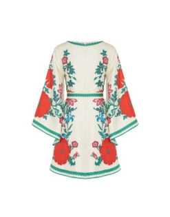 Mini Magnifico Dress Dragonflower Placée Multicolor In Silk Twill -Gustwillers Clothing Shop DRE0575SIL001DRE05 MU01 10