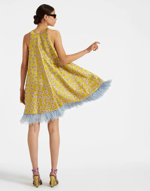 La Fenice Mini Dress Margarita in Jacquard La Fenice Mini Dress Margarita In Jacquard -Gustwillers Clothing Shop DRE0623JCQ039MGT01 MU01 1