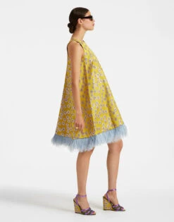 La Fenice Mini Dress Margarita In Jacquard 2 La Fenice Mini Dress Margarita In Jacquard -Gustwillers Clothing Shop DRE0623JCQ039MGT01 MU01 2