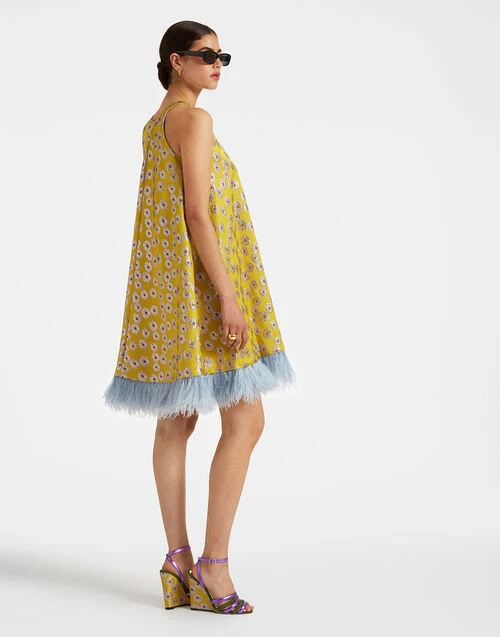 La Fenice Mini Dress Margarita in Jacquard La Fenice Mini Dress Margarita In Jacquard -Gustwillers Clothing Shop DRE0623JCQ039MGT01 MU01 4