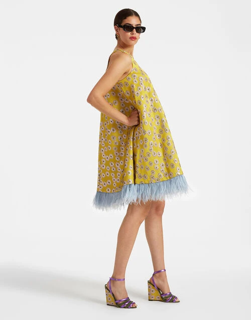 La Fenice Mini Dress Margarita in Jacquard La Fenice Mini Dress Margarita In Jacquard -Gustwillers Clothing Shop DRE0623JCQ039MGT01 MU01 5