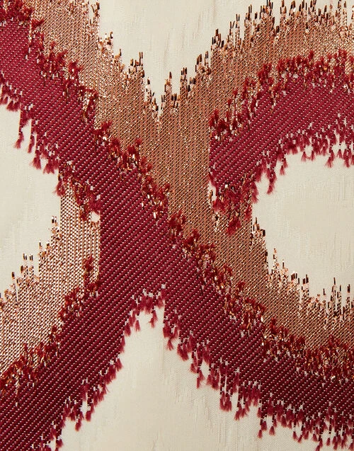 Mini Swing Dress Tackle Burgundy in Jacquard Mini Swing Dress Tackle Burgundy In Jacquard -Gustwillers Clothing Shop DRE0658JCQ081TAC03 RE02 9