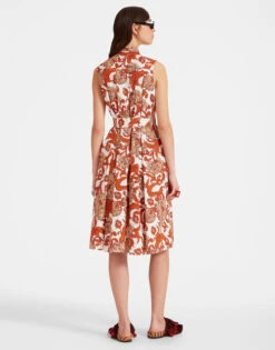 Tootsie Dress Reef White In Summer Poplin With Lacey Ribbons -Gustwillers Clothing Shop DRE0735COT039REE01 WH01 2