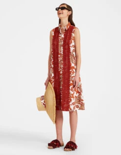 Tootsie Dress Reef White In Summer Poplin With Lacey Ribbons -Gustwillers Clothing Shop DRE0735COT039REE01 WH01 3