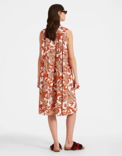 Tootsie Dress Reef White In Summer Poplin With Lacey Ribbons -Gustwillers Clothing Shop DRE0735COT039REE01 WH01 4