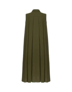 Tootsie Dress Solid Camouflage In Crisp Poplin With Lacey Ribbons -Gustwillers Clothing Shop DRE0735COT043SOLID GR08 10