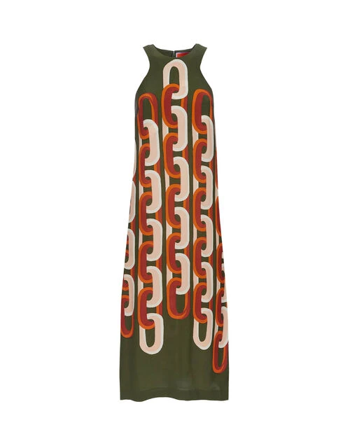 Racer Midi Dress Prometheus Placée Camouflage in Sablé Racer Midi Dress Prometheus Placée Camouflage In Sablé -Gustwillers Clothing Shop DRE0750VIS001EUS02 GR08 7