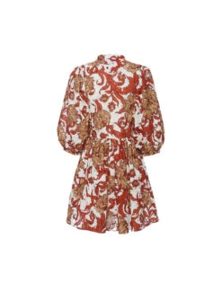 Mini Portofino Dress Reef White In Printed Lace -Gustwillers Clothing Shop DRE0751EMB031REE01 WH01 8