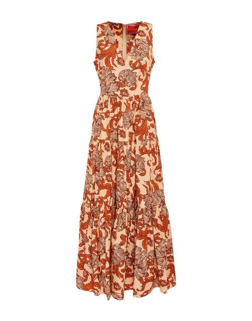 Sleeveless Big Dress V-Neck Reef Pale Pink in Summer Poplin Sleeveless Big Dress V-Neck Reef Pale Pink In Summer Poplin -Gustwillers Clothing Shop DRE0787COT039REE01 PI02 7