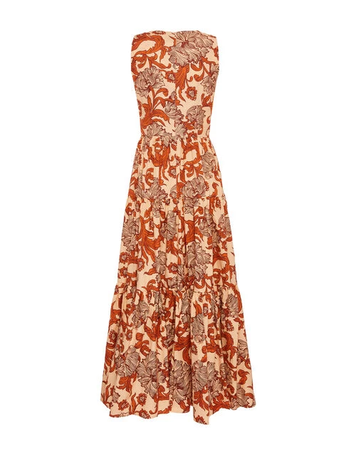 Sleeveless Big Dress V-Neck Reef Pale Pink in Summer Poplin Sleeveless Big Dress V-Neck Reef Pale Pink In Summer Poplin -Gustwillers Clothing Shop DRE0787COT039REE01 PI02 8