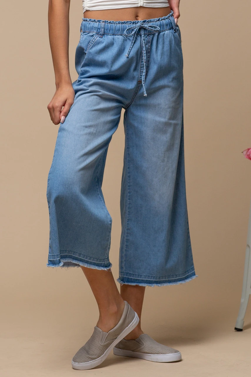 Drawstring Wide Leg Pants Drawstring Wide Leg Pants -Gustwillers Clothing Shop Drawstring Wide Leg Pants S 1 03440.1711550509