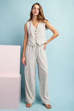 EE:Some Button Down Vest Top 5 EE:Some Button Down Vest Top -Gustwillers Clothing Shop EE Some Button Down Vest Top NATURAL 4 86916.1713799743