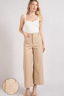 EE:Some Wide Leg Pant -Gustwillers Clothing Shop EE Some Wide Leg Pant TAUPE 2 25895.1713804569