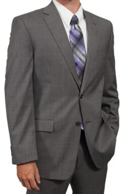 Eisenberg 2 Button Black And White Tick Suit Separate Coat