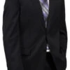 Eisenberg 2 Button Solid Black Suit Separate Coat